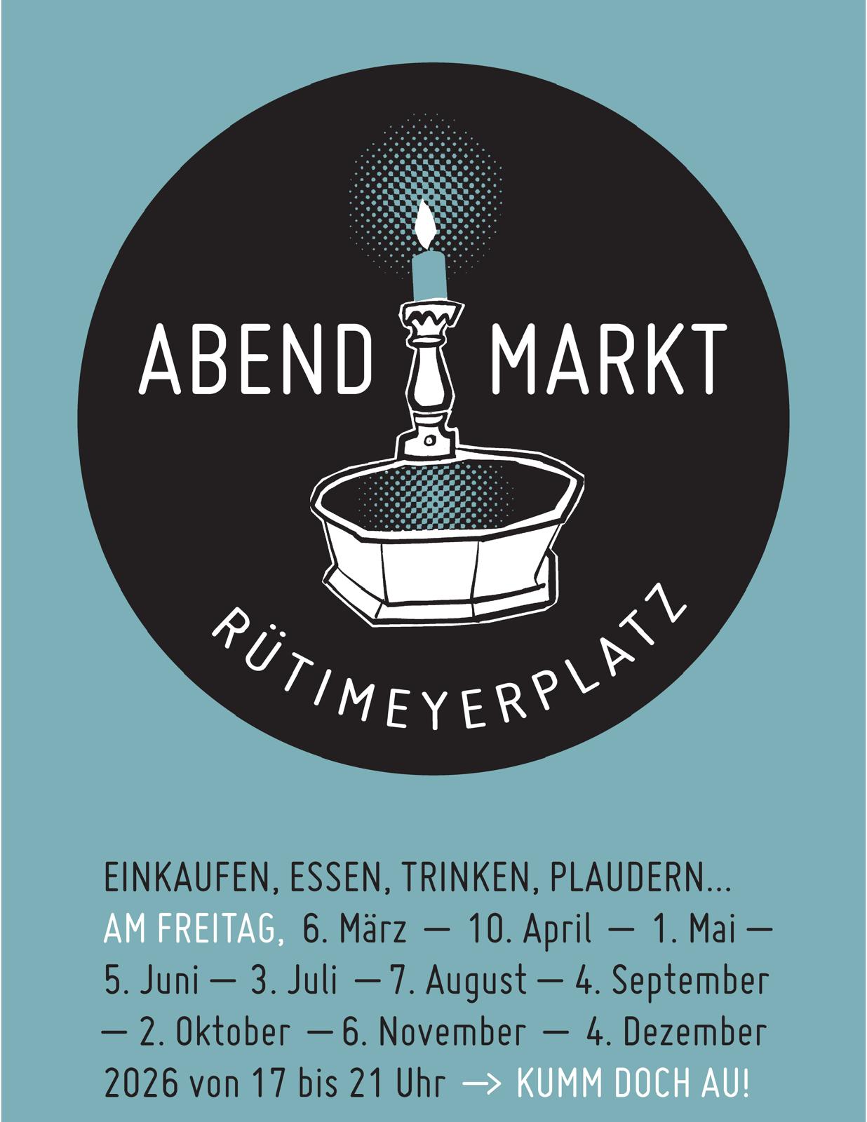 Flyer Abendmarkt 2026